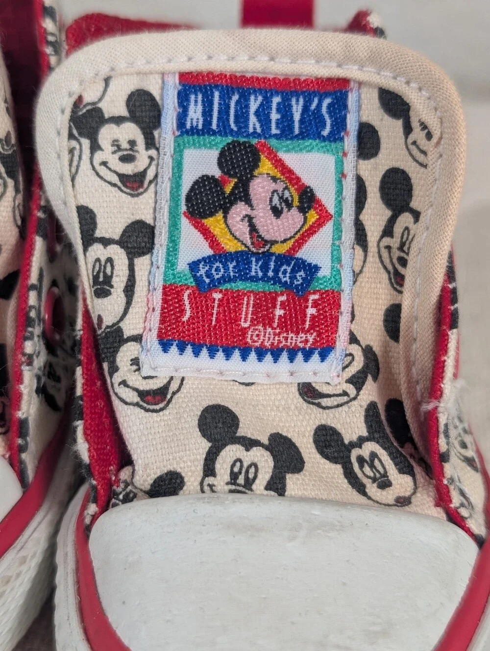 NWT Vintage Disney 1990's Mickey's Stuff for Kids shoes sneakers toddler size 1